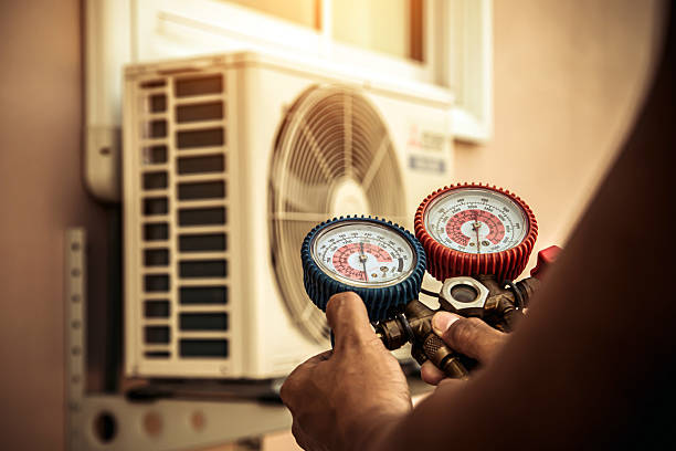 Professional Air Conditioning Service technician working in Monticello, NY